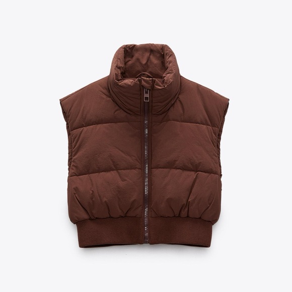 ZARA CROPPED PUFFER VEST SS22
BROWN - Picture 3 of 15